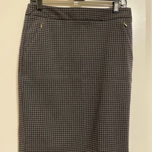 Black and Gray Pencil Skirt